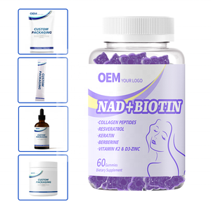 Bonbons gélifiés OEM NAD+Biotine en gros, fabrication sur mesure, MOQ flexible, formats bouteille et boîte pour marques visuellement attrayantes - Product Image 1