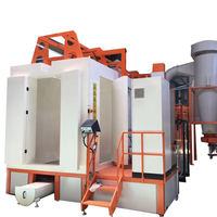 Machine de revêtement électrostatique en poudre, cabine de pulvérisation PP avec reciprocateur automatique et système de recyclage des filtres pour tuyaux galvanisés