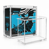 Boîtier de protection en acrylique anti-UV à 99 % avec couvercle magnétique robuste pour Elite Trainer Box – Rangement transparent pour Booster Box