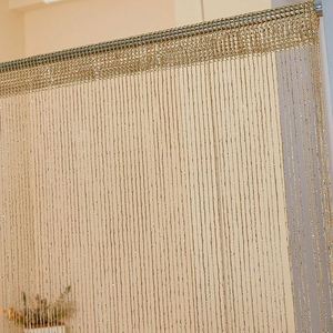 Glitter String <strong>Door</strong> <strong>Curtain</strong> <strong>Beads</strong> Hanging Beaded Fringe Fabric Tassel Window Panel Home Living Wedding Decor - Product Image 3