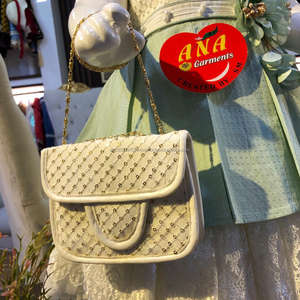 Sequence Cotton Fancy Frock with Fancy Bag and Fancy <b>Bow</b> Latest Cotton <b>Baby</b> Fancy Dress Designs with Purse - Product Image 4