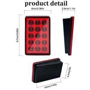 Luz de freno <span class=keywords><strong>Led</strong></span> de 12V, luces de piloto de parada, alerón trasero de advertencia, luz <span class=keywords><strong>LED</strong></span>, lámpara de señal estroboscópica de seguridad <span class=keywords><strong>para</strong></span> coche, camión, <span class=keywords><strong>remolque</strong></span> - Product Image 5