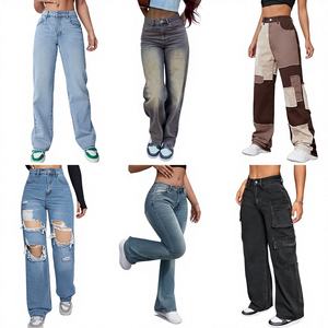 Liquidation d'usine 2026 : Jean stretch slim pour <span class=keywords><strong>femme</strong></span>, pantalon patte d'éléphant, pantalon décontracté tendance, expédition mixte - Product Image 1