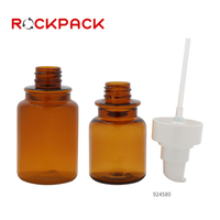 40ml 80ml 120ml Airless Pumpspender Bernsteinfarbene Flaschen und Tiegel Set für Flüssige Foundation und Lotion