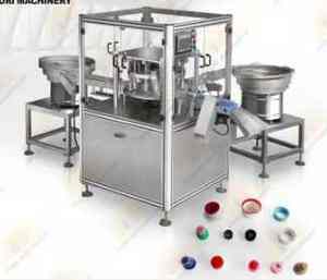 Machine d'assemblage de bouchons à grande vitesse, à pousser et tirer, en deux parties, pour bouchons de sécurité enfant Tapa et bouchons étanches 19L, vibrante, automatique, 8000 par heure - Product Image 3