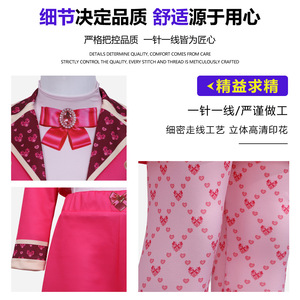 Costume de la Reine des Cœurs Starlight Mango Descendants 5 pour filles, ensemble veste rose et short, tenue de cosplay pour Halloween - Product Image 5