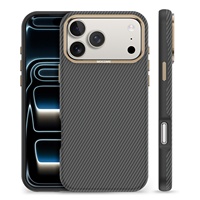 Coque de téléphone portable pour 17 Pro Max, design animal, motif fibre de carbone, aspiration magnétique, protection anti-chute, protection de l'objectif