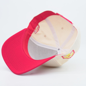 Một khung 3D thêu chữ 5 Bảng điều khiển giữa hồ sơ Mũ bóng chày tùy chỉnh bên trở lại thêu bông hai giai điệu Mũ bóng chày - Product Image 4