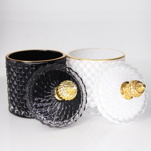 Moda Barattolo Di Caramelle di <span class=keywords><strong>Vetro</strong></span> con Coperchio <span class=keywords><strong>In</strong></span> <span class=keywords><strong>Vetro</strong></span> A Spruzzo di <span class=keywords><strong>Vetro</strong></span> Colorato Supporto di Candela - Product Image 5