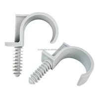 Collier de serrage en PE en forme de U simple ULP, léger, gris, anti-corrosion, durable pour usage en jardin et hôtel, matériaux de construction en plastique