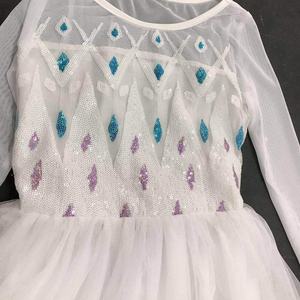 Vente en gros <span class=keywords><strong>Elsa</strong></span> <span class=keywords><strong>Anna</strong></span> 2 <span class=keywords><strong>Reine</strong></span> Costume Sequin Enfants Mascarade Manches Longues Filles Fête D'anniversaire Princesse Robe Avec Accessoires - Product Image 4