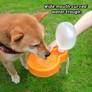 Cat Dog Water Bottle Outdoor Water Dispenser Pet Supplies Portable Foldable Accompanying Cup Kettle Pet Travel Water Feeder