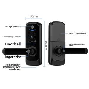 Serrure Intérieure Tout-en-Un : Caméra, IA FP, Application Tuya, Mode <span class=keywords><strong>Passage</strong></span>, pour Maison, Bureau et Appartement - Product Image 2