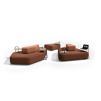 Canapé modulaire de style design en tissu pour salon commercial, sièges modulaires modernes pour bureau, salle d'attente, hôtel, école, hôpital
