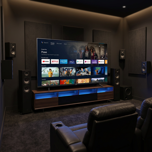 Televisor LED Inteligente Full HD de 32 Pulgadas y 1080p |   Android <span class=keywords><strong>TV</strong></span> Certificado por Google con WiFi de Doble Banda y Puerto Ethernet LAN para Uso Comercial en Hoteles - Product Image 4