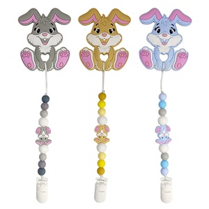 Clip de cadena de chupete de silicona sin BPA, juguete de dentición para bebé, soporte de chupete de fruta bonita, Clip de mordedor de silicona ficticio - Product Image 4