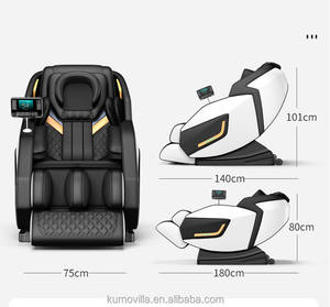 Silla de masaje de cuero de lujo de gravedad cero con AI Voice Modern 8D Shiatsu Function Electric Full Body Salon Chair - Product Image 3