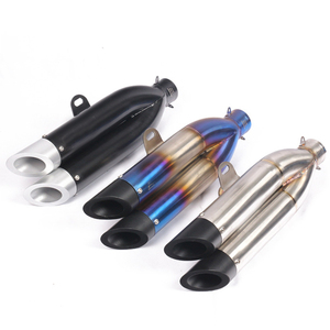 <span class=keywords><strong>Tubo</strong></span> <span class=keywords><strong>de</strong></span> <span class=keywords><strong>Escape</strong></span> <span class=keywords><strong>Doble</strong></span> Modificado para Motocicleta, Silenciador <span class=keywords><strong>de</strong></span> <span class=keywords><strong>Escape</strong></span> Modificado 250 NK650 KPR150 - Product Image 1