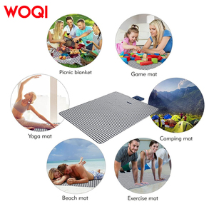 WOQI Couverture <span class=keywords><strong>de</strong></span> camping en plein air portable Tapis <span class=keywords><strong>de</strong></span> pique-nique <span class=keywords><strong>de</strong></span> <span class=keywords><strong>plage</strong></span> imperméable et <span class=keywords><strong>anti</strong></span>-<span class=keywords><strong>sable</strong></span> pour les voyages en matériau Oxford - Product Image 5