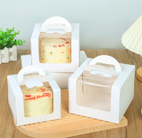 Boîte à gâteau en carton blanc, boîte cadeau écologique pour mariage et fête, boîte d'emballage