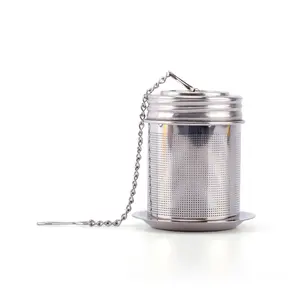 Hot Tea Ball Infuser & Koken Zetgroep 18/8 Rvs Draadaansluiting Extra Mesh Thee-ei Met Uitgebreide Keten Haak