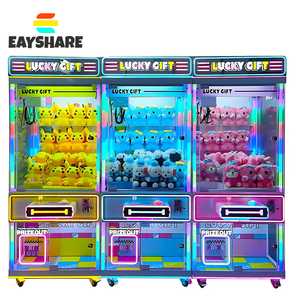 Jouets en peluche de Machine de griffe à jetons avec accepteur de facture Mini distributeur automatique de griffe de grue Machine de griffe de cadeau de taille moyenne - Product Image 5