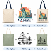 Sacs fourre-tout en toile de coton surdimensionnés avec logo personnalisé, réutilisables, durables, grands sacs de courses sportifs pour souvenirs
