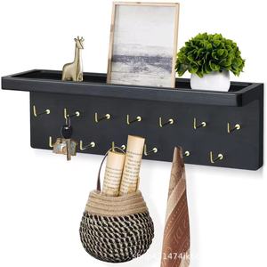 Wooden jewelry and bracelet <b>hook</b> rack, wall-mounted bracelet and necklace rack, wall display shelf. - Product Image 1