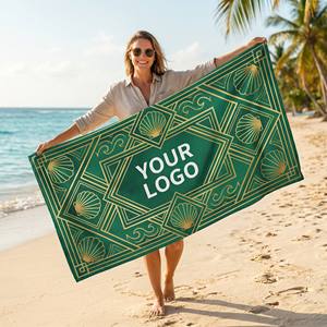 Serviette de plage sans sable personnalisée par sublimation, grande taille, portable, vente en gros usine - Product Image 1