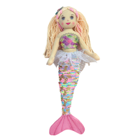 Poupée sirène en peluche à paillettes vives de la série Fantasy, jouet animal personnalisé, cadeau pour filles de 2 à 14 ans+, peluche douce de 45 cm, vente chaude