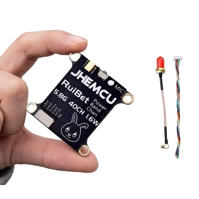 JHEMCU RuiBet Tran-3016W 5.8G 40CH 1.6W Adjustable VTX Long Range Video Transmitter 30x30mm 2-6S for RC Airplane in Stock
