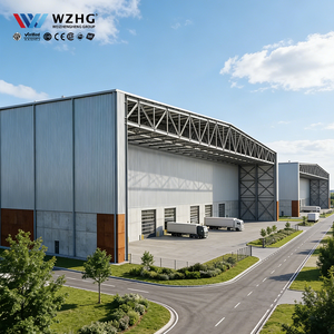 Bâtiment préfabriqué en acier de style moderne, structure en acier préfabriquée, entrepôt en structure métallique, bâtiment de fabrication - Product Image 1