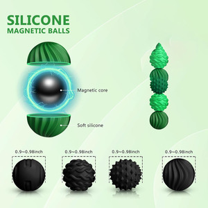 Juguete Sensorial de Silicona, Bola Magnética Antiestrés, Juguetes para Aliviar el Estrés, Ansiedad, TDAH, Autismo, Regalo Terapéutico para Adultos - Product Image 2
