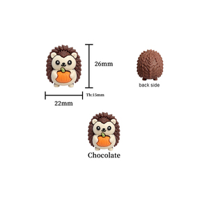 Cuentas de silicona con diseño de erizo y calabaza para manualidades DIY - Product Image 2