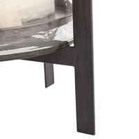 Vente en gros Offre Spéciale 2023 Bougeoirs pilier en verre pour la maison en métal au design simple pour la fête de mariage