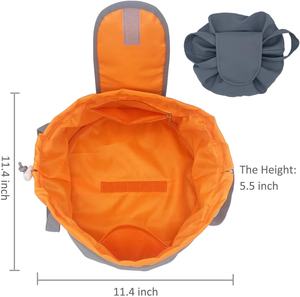 <strong>Wholesale</strong> <strong>Market</strong> Vintage Lazy Drawstring Polyester <strong>Cosmetic</strong> Bag Custom Logo Water Resistant Vanity Travel Storage Pouch Makeup - Product Image 5