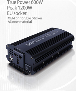 อินเวอร์เตอร์แปลงไฟสำหรับรถยนต์ไฟฟ้ากระแสตรง12V <span class=keywords><strong>220V</strong></span> 600W - Product Image 4