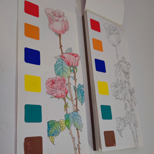 Libro de pintura de agua de educación temprana para niños personalizable al por mayor, paleta de acuarela, papel DIY, libro de relleno de Color para niños - Product Image 1