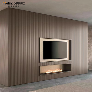 แผ่นผนังตกแต่งบ้าน Melinco Villa ผลิตจาก PVC ลายไม้สัก ติดตั้งง่าย ลามิเนตลายไม้ ทันสมัย สวยงาม - Product Image 4