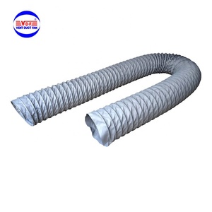 Vente flash - Conduit de ventilation flexible en fibre de verre résistant aux flammes, conduit d'<span class=keywords><strong>air</strong></span> <span class=keywords><strong>chaud</strong></span> flexible à haute température, revêtu de silicone - Product Image 2