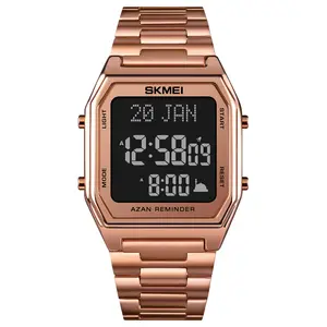Skmei 1763 <span class=keywords><strong>Al</strong></span> Haramain Sahar Montre Numérique Masjid Azan <span class=keywords><strong>Horloge</strong></span> Musulman Azan Prière Montre Hommes Montres Islamiques - Product Image 1