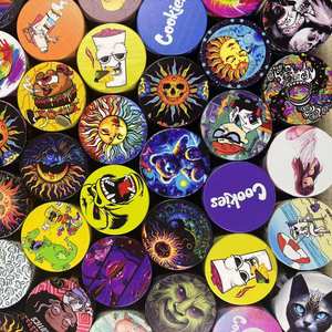 עיצובים מרובים כל גודל מעורב מטחנת עשבי תיבול 40 מ "מ לוגו מותאם אישית עבור חנות עשן אביזרי חנות עשן - Product Image 4