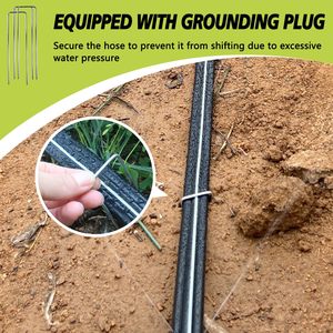 <span class=keywords><strong>Tuyau</strong></span> d'<span class=keywords><strong>arrosage</strong></span> de 30 m avec crochets de jardin et raccords, tuyaux d'irrigation goutte à goutte pour pelouse, légumes et parterres de jardin - Product Image 5