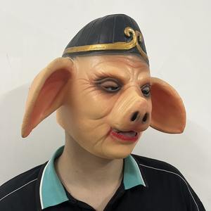 Elemento chino Piggy máscara divertida cerdo ocho dejar Cosplay cerdo disfraz máscaras de látex viaje al oeste accesorios de Halloween - Product Image 6