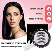 Oeil magnétique en soie 3D prix d'usine Kit de cils magnétiques Power Grip aimants 3d cils naturels sans colle sans eyeliner