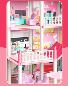 Château de Princesse Lumineux en Plastique Enchanté : La Chambre de Rêve DIY Ultime, Cadeau Idéal pour Filles - Product Image 2