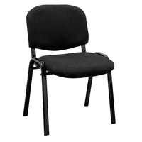 Chaises de formation robustes bleues et marron en gros à prix abordable, chaises de conférence empilables en tissu avec cadre métallique personnalisé pour hôtels