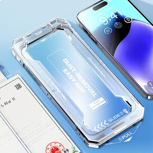 Protection d'écran en verre trempé ultra HD transparente 9H, installation facile pour <span class=keywords><strong>iPhone</strong></span> 17 16 15 14 <span class=keywords><strong>13</strong></span> <span class=keywords><strong>Pro</strong></span> <span class=keywords><strong>Max</strong></span> - Product Image 5
