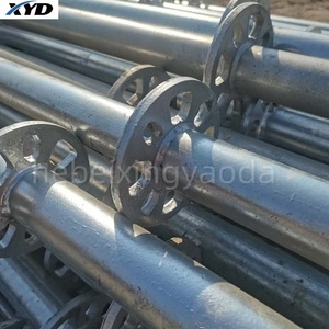 ระบบนั่งร้านแบบห่วงล็อกเหล็ก Q235สำหรับงานหนักชิ้นส่วนนั่งร้านชุบสังกะสีแบบรอบด้าน - Product Image 5