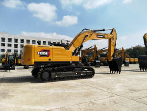 Pelle sur chenilles originale chinoise Sany SY375H puissante 37 tonnes SY375 SY375H-S de terrassement d'occasion avec moteur ISUZU vente bon marché - Product Image 6